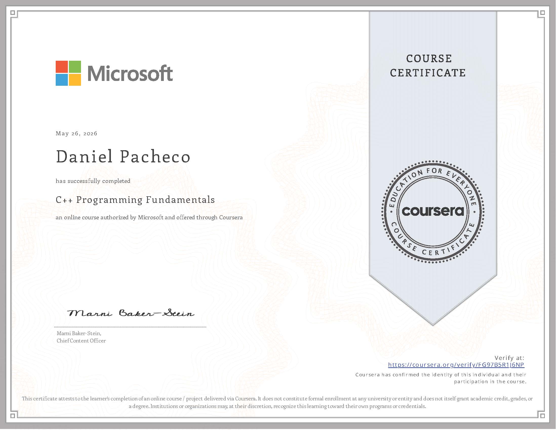C++ Programming Fundamentals